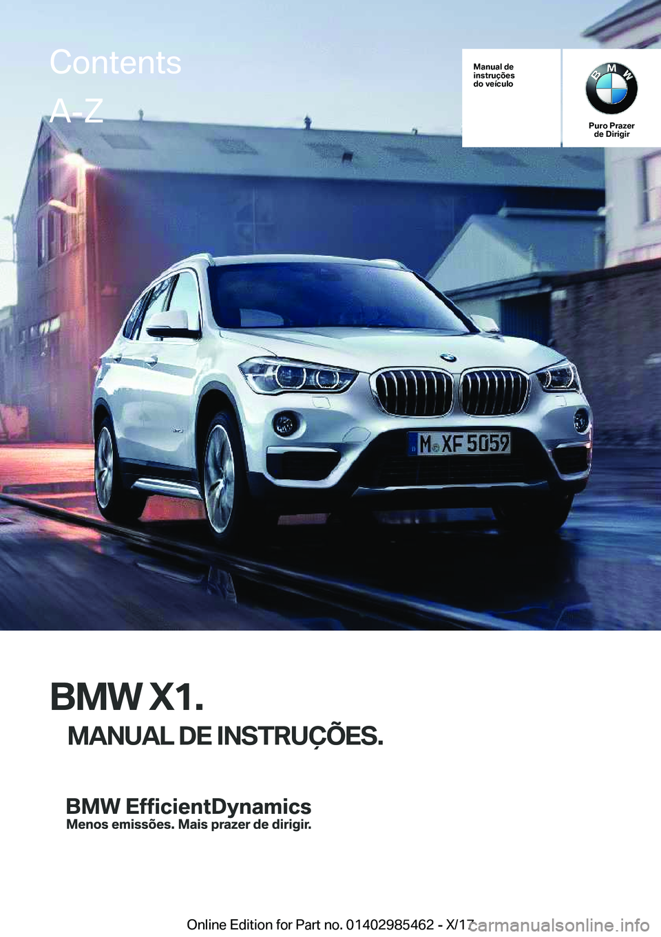 BMW X1 2018  Manual do condutor (in Portuguese) �M�a�n�u�a�l��d�e
�i�n�s�t�r�u�