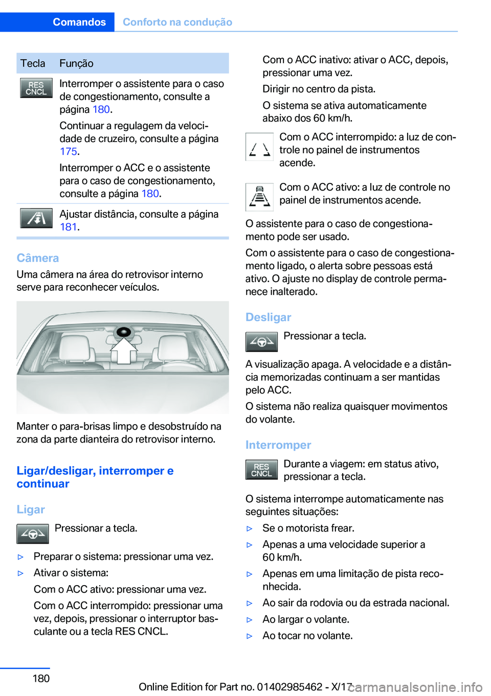BMW X1 2018  Manual do condutor (in Portuguese) �T�e�c�l�a�F�u�n�