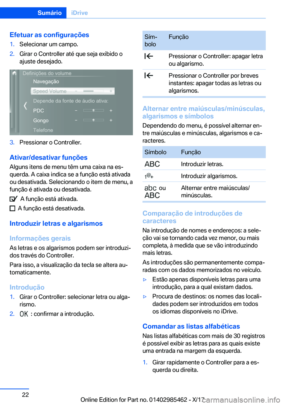 BMW X1 2018  Manual do condutor (in Portuguese) �E�f�e�t�u�a�r��a�s��c�o�n�f�i�g�u�r�a�