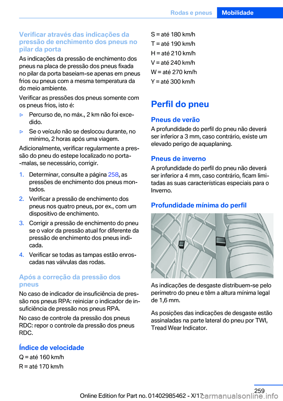 BMW X1 2018  Manual do condutor (in Portuguese) �V�e�r�i�f�i�c�a�r��a�t�r�a�v�é�s��d�a�s��i�n�d�i�c�a�