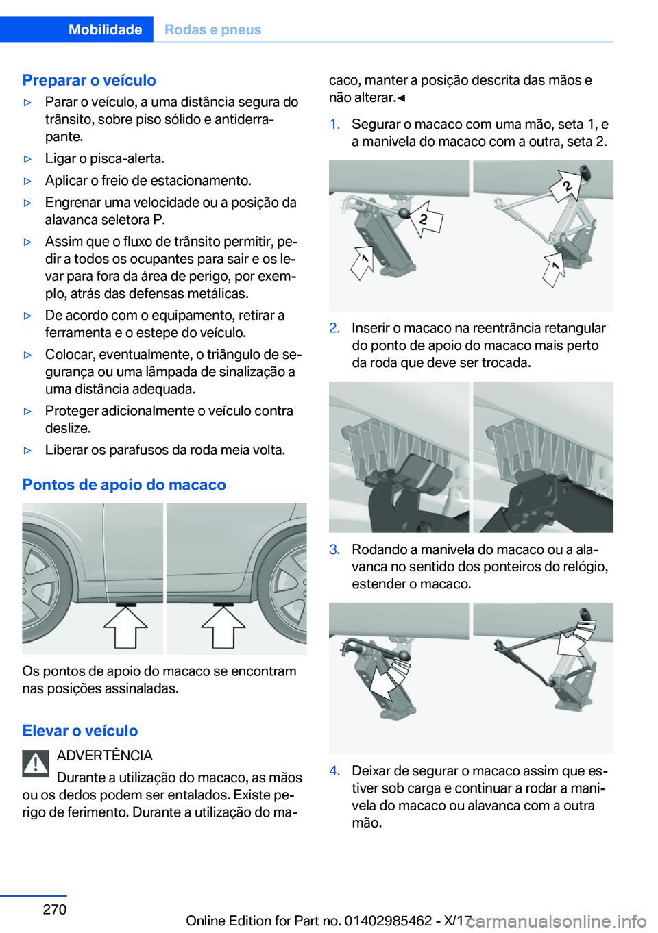 BMW X1 2018  Manual do condutor (in Portuguese) �P�r�e�p�a�r�a�r��o��v�e�