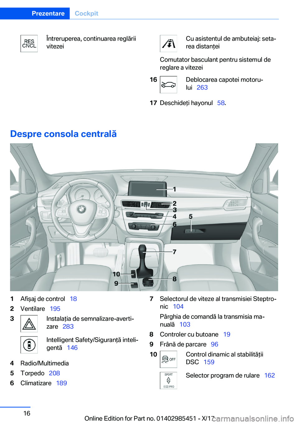 BMW X1 2018  Ghiduri De Utilizare (in Romanian) �