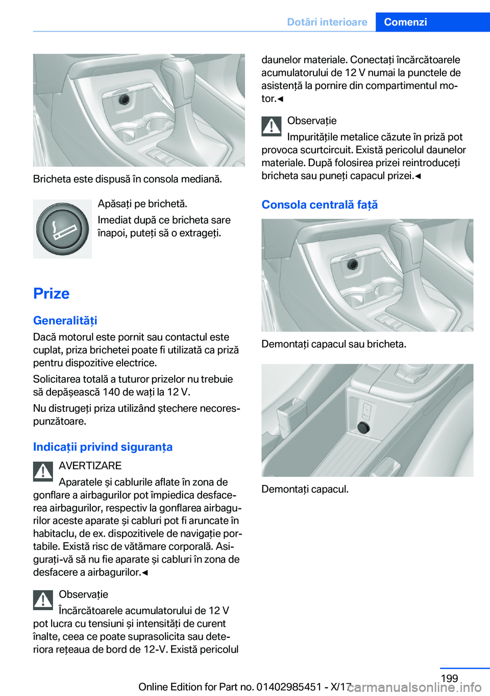BMW X1 2018  Ghiduri De Utilizare (in Romanian) �B�r�i�c�h�e�t�a� �e�s�t�e� �d�i�s�p�u�s�