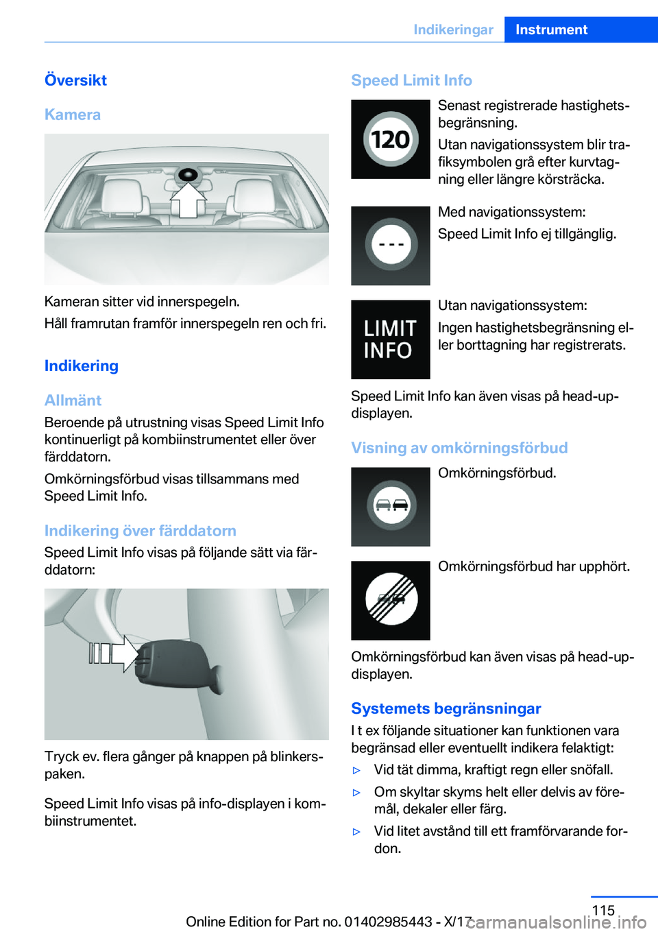 BMW X1 2018  InstruktionsbÖcker (in Swedish) �