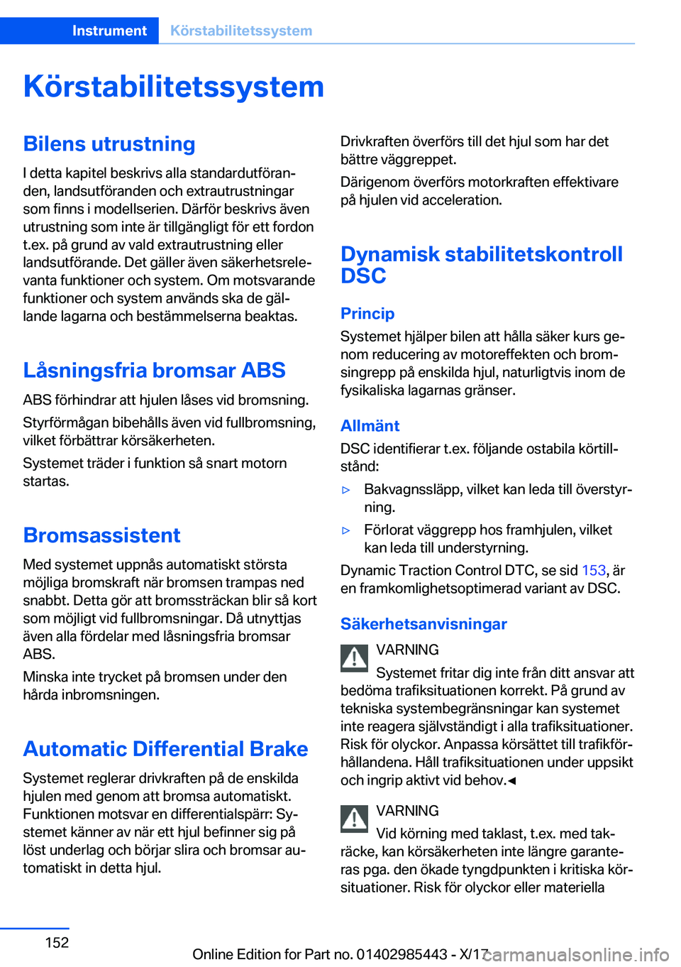 BMW X1 2018  InstruktionsbÖcker (in Swedish) �K�