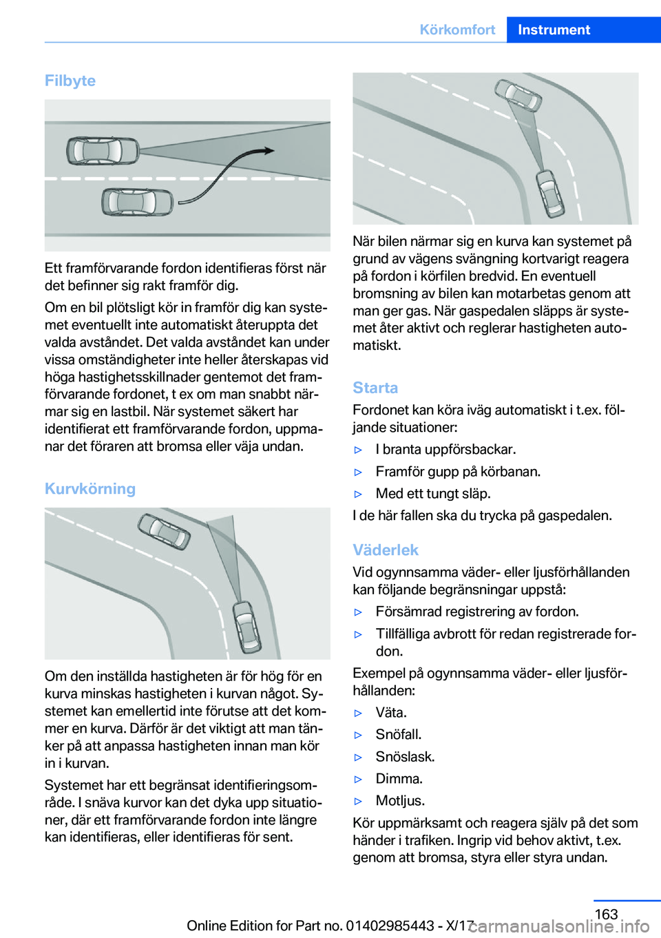 BMW X1 2018  InstruktionsbÖcker (in Swedish) �F�i�l�b�y�t�e
�E�t�t� �f�r�a�m�f�