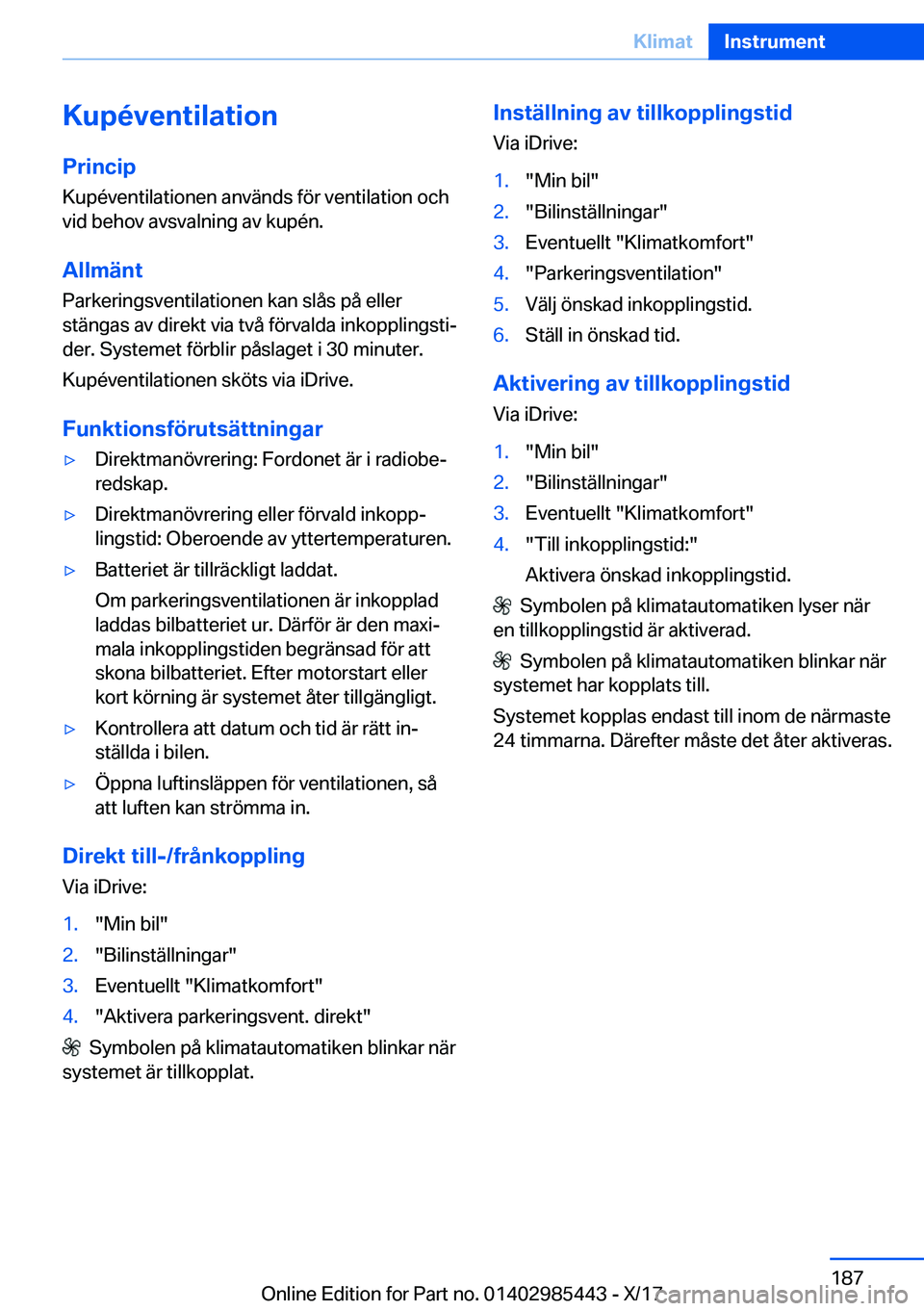 BMW X1 2018  InstruktionsbÖcker (in Swedish) �K�u�p�