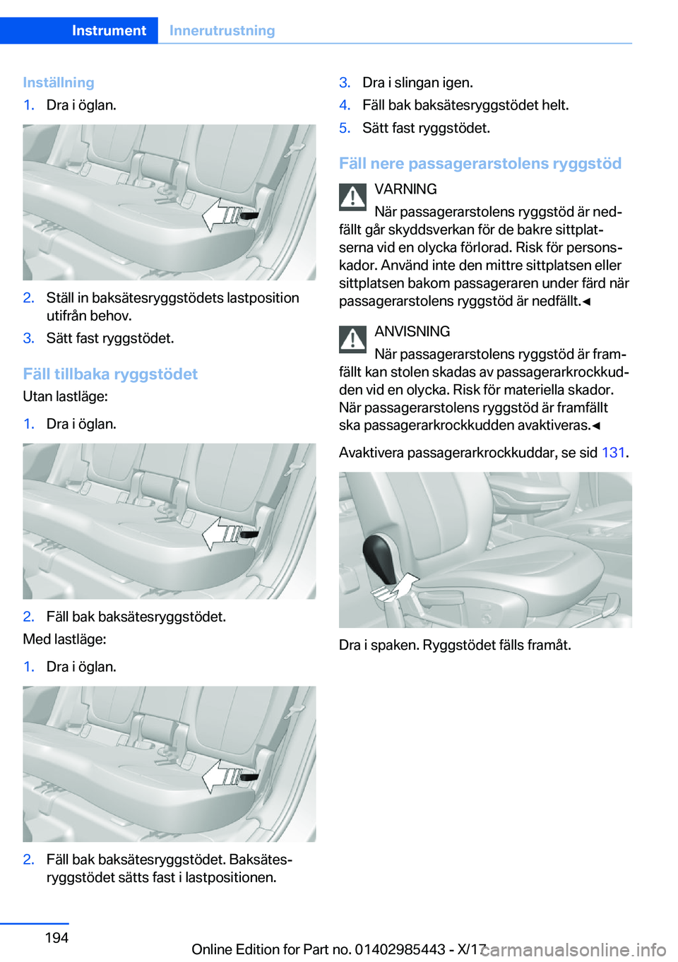 BMW X1 2018  InstruktionsbÖcker (in Swedish) �I�n�s�t�ä�l�l�n�i�n�g�1�.�D�r�a� �i� �