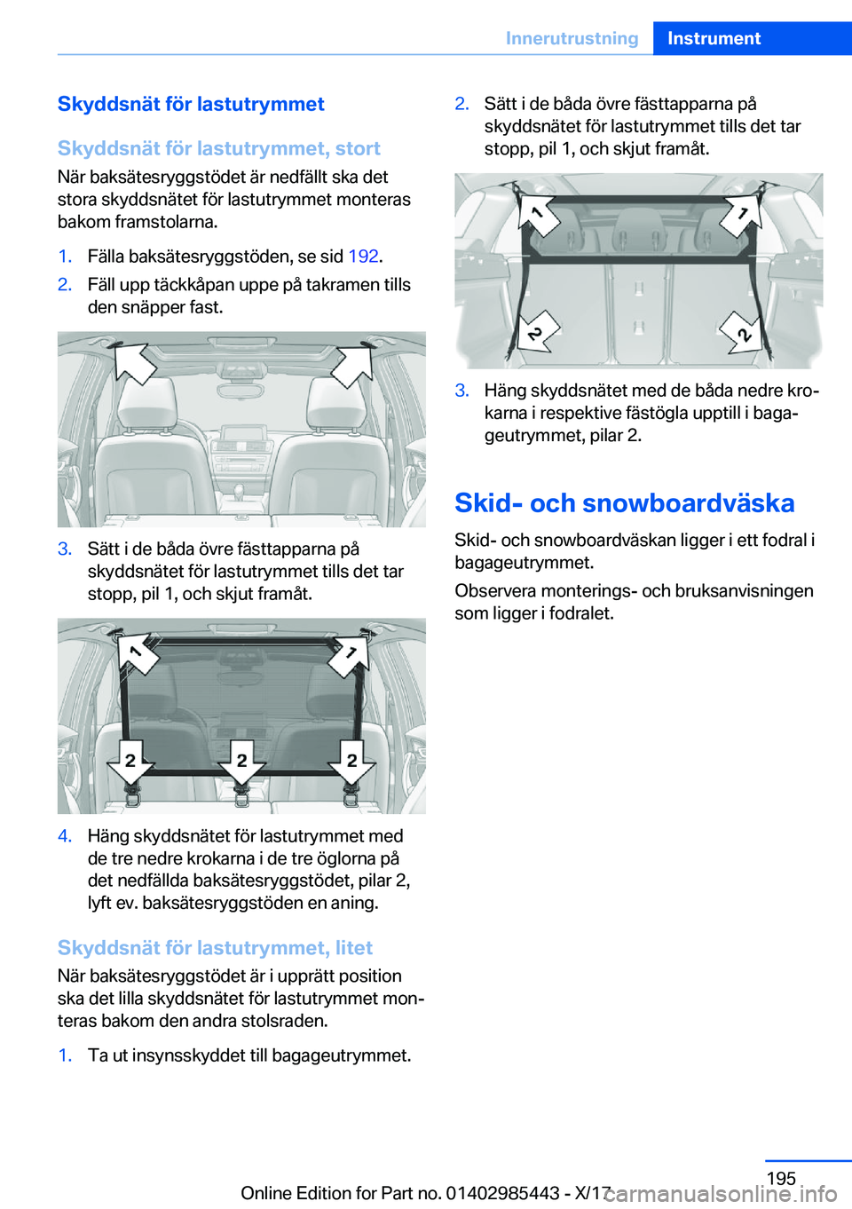 BMW X1 2018  InstruktionsbÖcker (in Swedish) �S�k�y�d�d�s�n�ä�t��f�