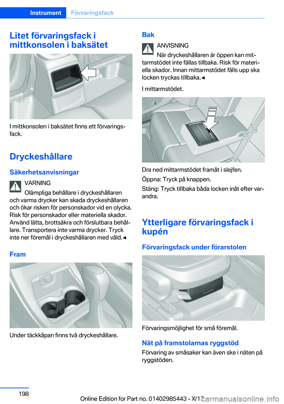 BMW X1 2018  InstruktionsbÖcker (in Swedish) �L�i�t�e�t��f�