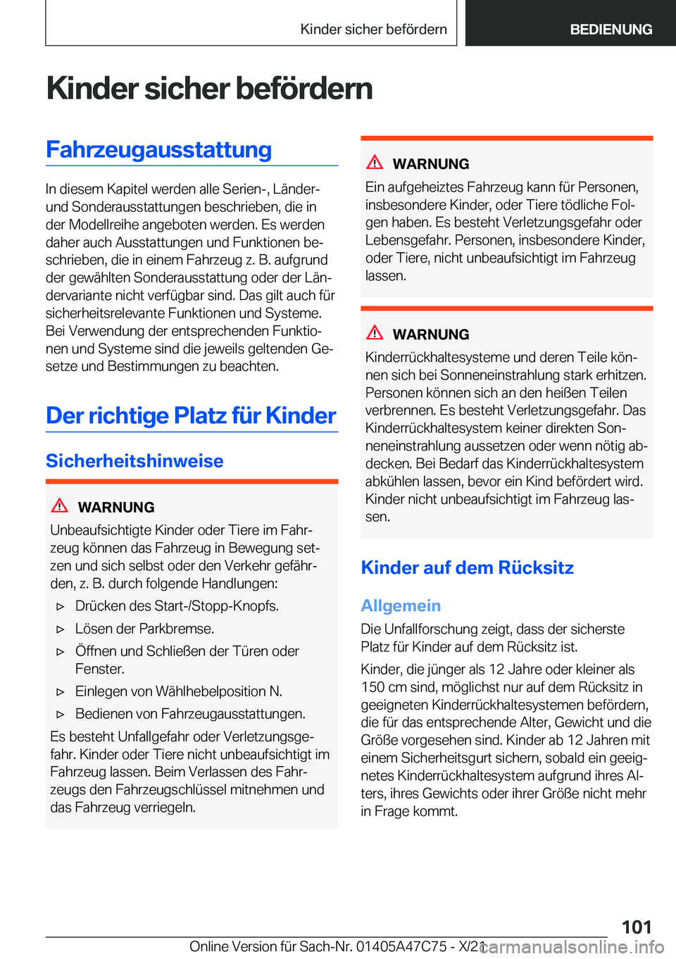 BMW X2 2022  Betriebsanleitungen (in German) �K�i�n�d�e�r��s�i�c�h�e�r��b�e�f�
