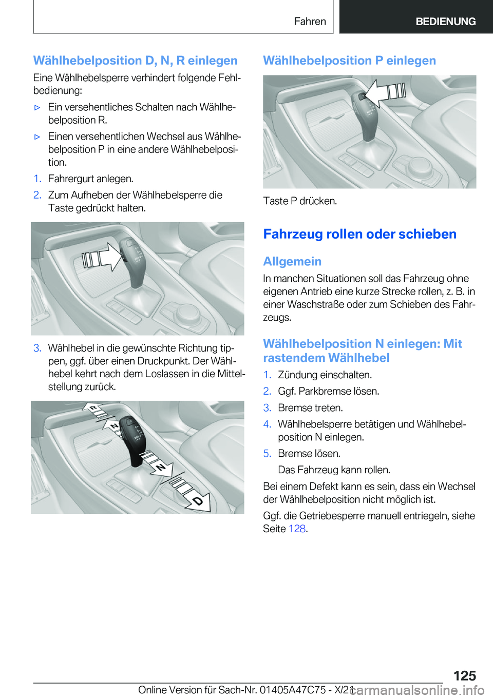 BMW X2 2022  Betriebsanleitungen (in German) �W�
