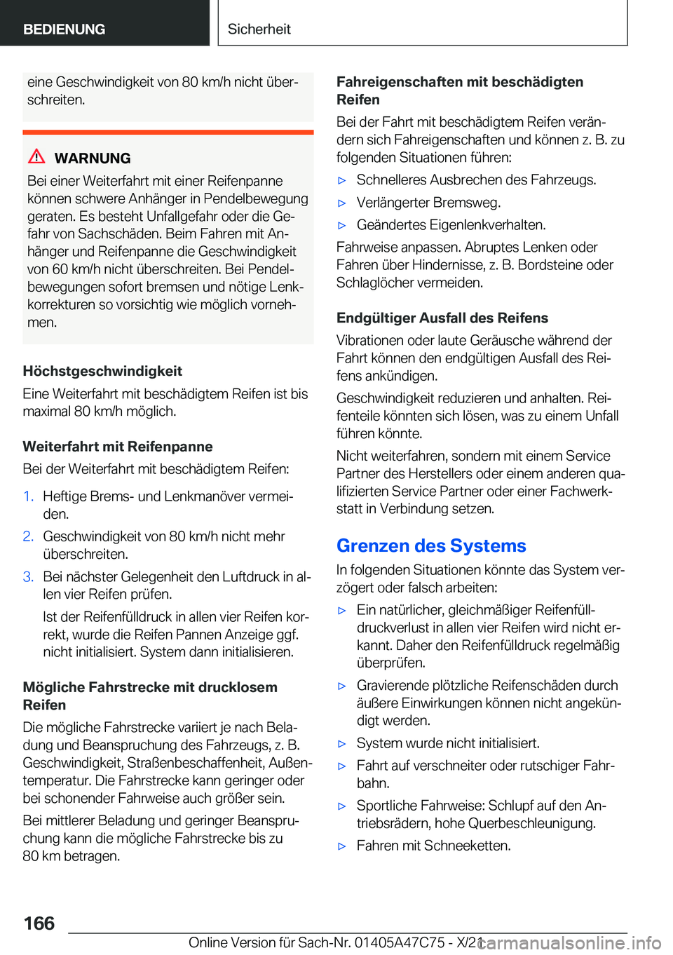BMW X2 2022  Betriebsanleitungen (in German) �e�i�n�e��G�e�s�c�h�w�i�n�d�i�g�k�e�i�t��v�o�n��8�0��k�m�/�h��n�i�c�h�t��
