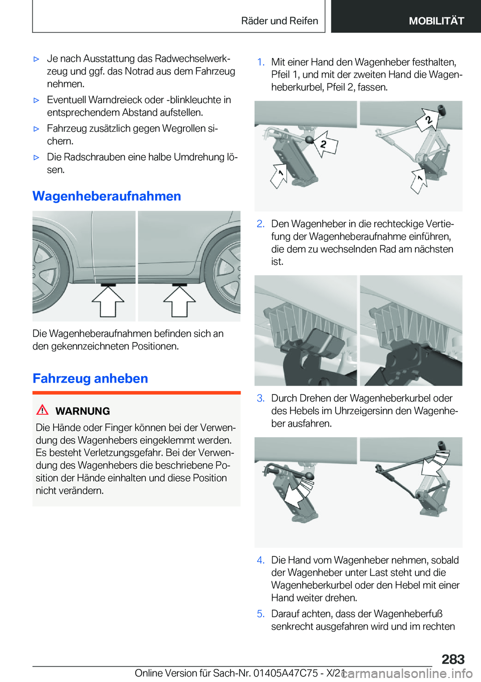 BMW X2 2022  Betriebsanleitungen (in German) x�J�e��n�a�c�h��A�u�s�s�t�a�t�t�u�n�g��d�a�s��R�a�d�w�e�c�h�s�e�l�w�e�r�kj�z�e�u�g��u�n�d��g�g�f�.��d�a�s��N�o�t�r�a�d��a�u�s��d�e�m��F�a�h�r�z�e�u�g
�n�e�h�m�e�n�.x�E�v�e�n�t�u�e�l�l��