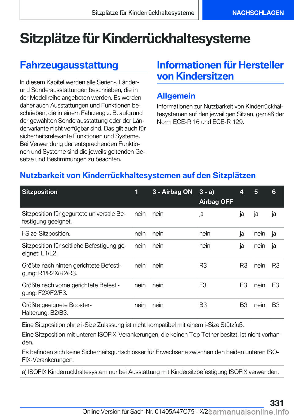 BMW X2 2022  Betriebsanleitungen (in German) �S�i�t�z�p�l�