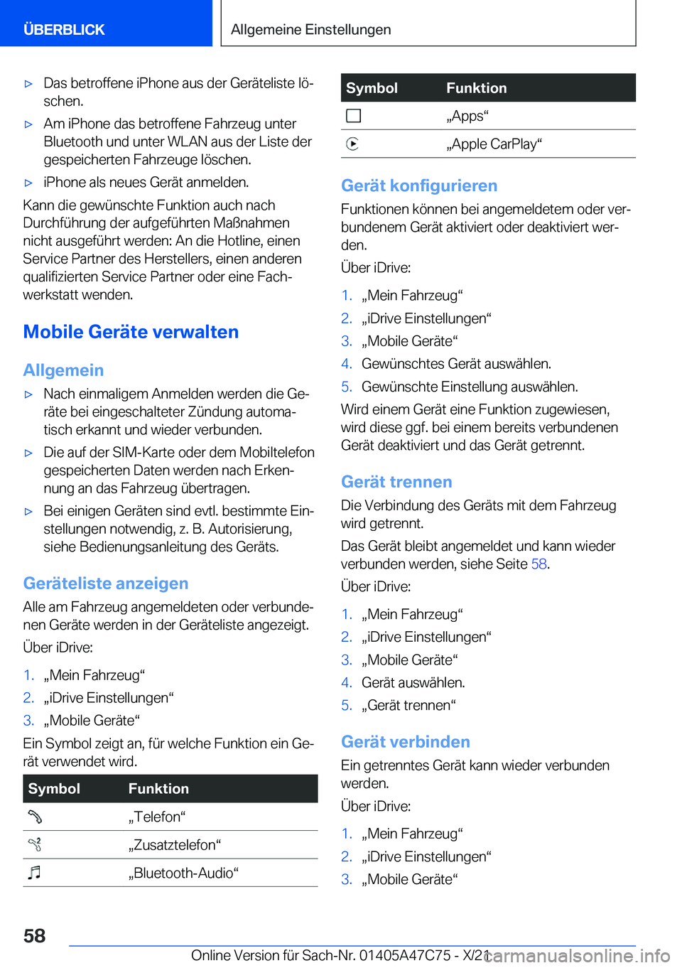 BMW X2 2022  Betriebsanleitungen (in German) x�D�a�s��b�e�t�r�o�f�f�e�n�e��i�P�h�o�n�e��a�u�s��d�e�r��G�e�r�