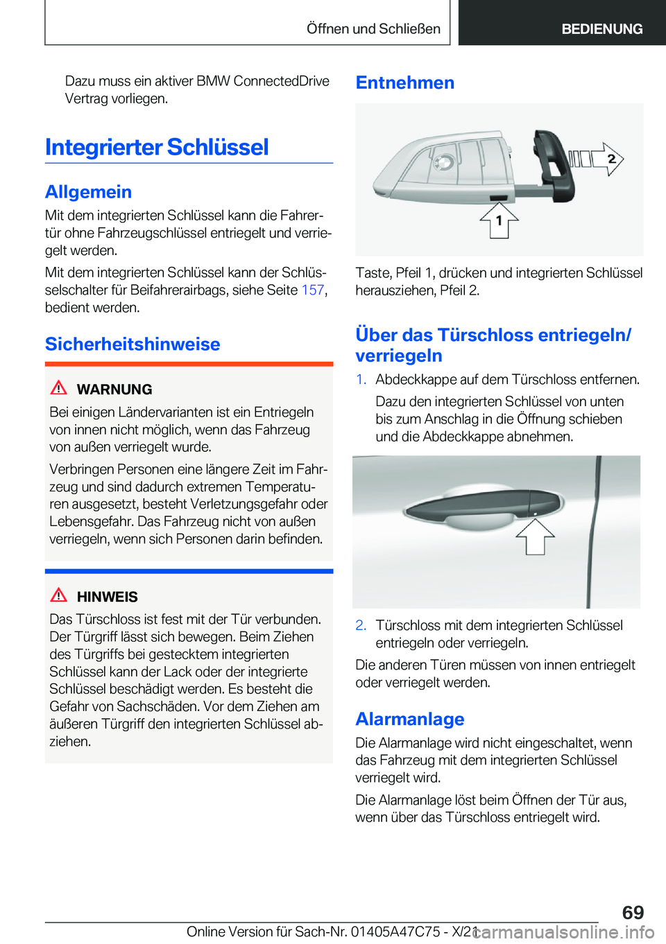 BMW X2 2022  Betriebsanleitungen (in German) �D�a�z�u��m�u�s�s��e�i�n��a�k�t�i�v�e�r��B�M�W��C�o�n�n�e�c�t�e�d�D�r�i�v�e�V�e�r�t�r�a�g��v�o�r�l�i�e�g�e�n�.
�I�n�t�e�g�r�i�e�r�t�e�r��S�c�h�l�