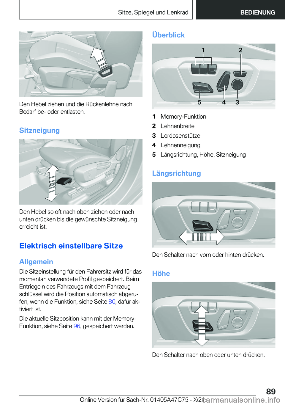 BMW X2 2022  Betriebsanleitungen (in German) �D�e�n��H�e�b�e�l��z�i�e�h�e�n��u�n�d��d�i�e��R�
