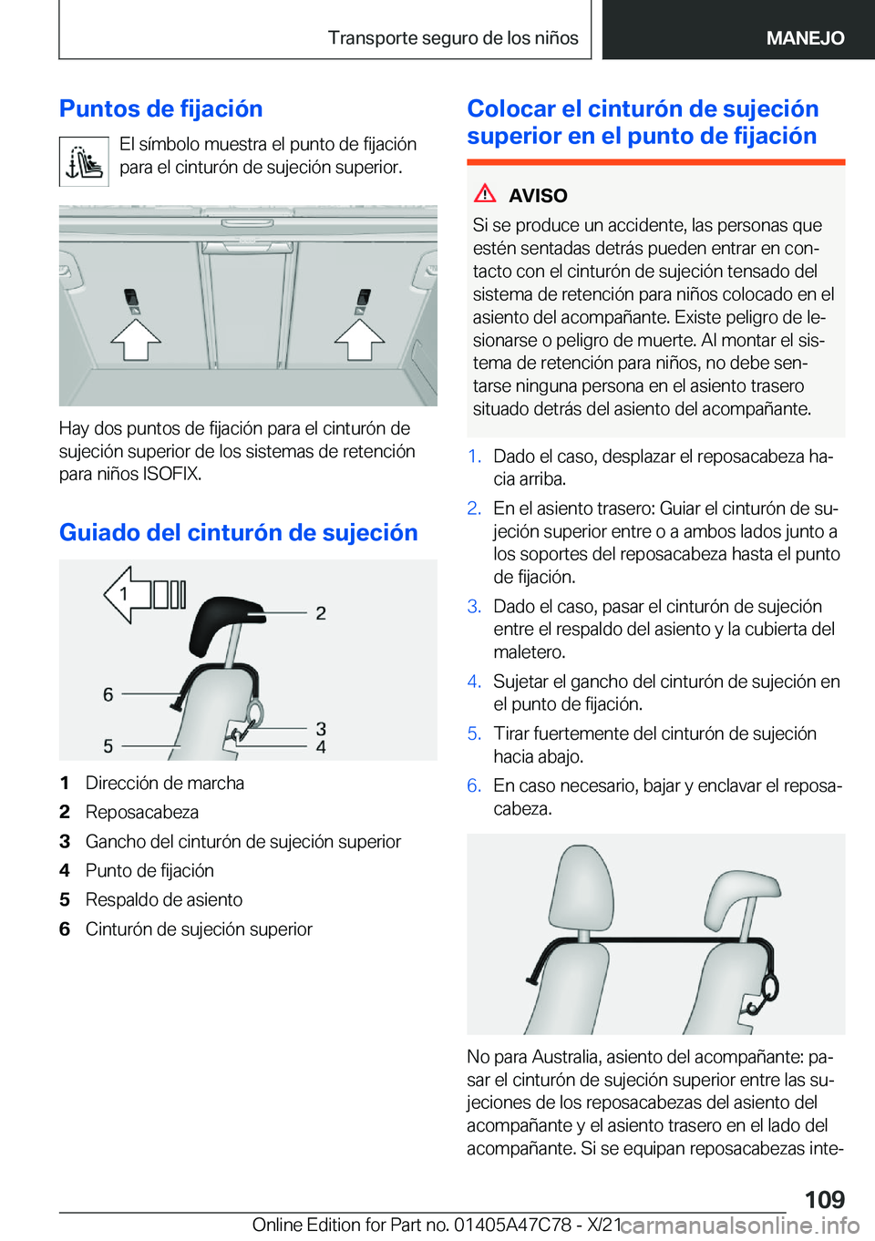 BMW X2 2022  Manuales de Empleo (in Spanish) �P�u�n�t�o�s��d�e��f�i�j�a�c�i�
