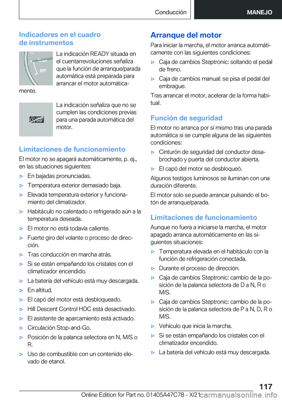 BMW X2 2022  Manuales de Empleo (in Spanish) �I�n�d�i�c�a�d�o�r�e�s��e�n��e�l��c�u�a�d�r�o
�d�e��i�n�s�t�r�u�m�e�n�t�o�s
�L�a��i�n�d�i�c�a�c�i�