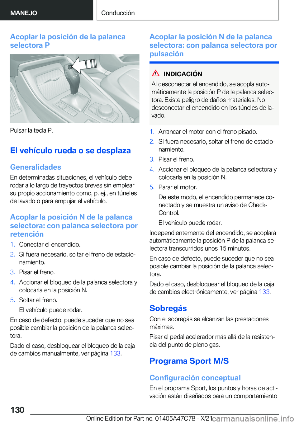 BMW X2 2022  Manuales de Empleo (in Spanish) �A�c�o�p�l�a�r��l�a��p�o�s�i�c�i�