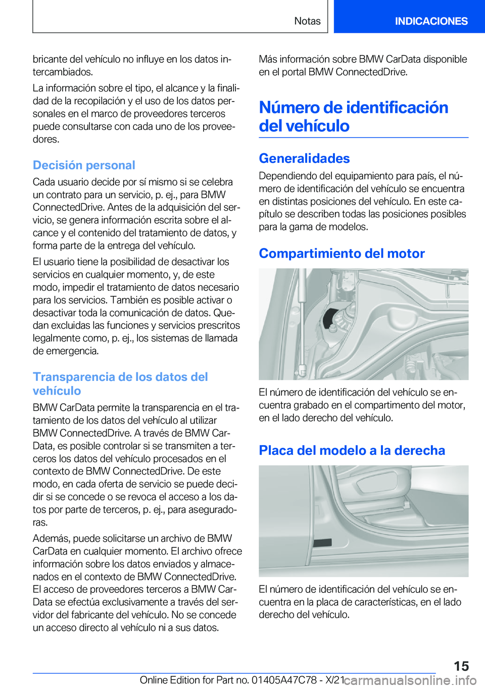 BMW X2 2022  Manuales de Empleo (in Spanish) �b�r�i�c�a�n�t�e��d�e�l��v�e�h�