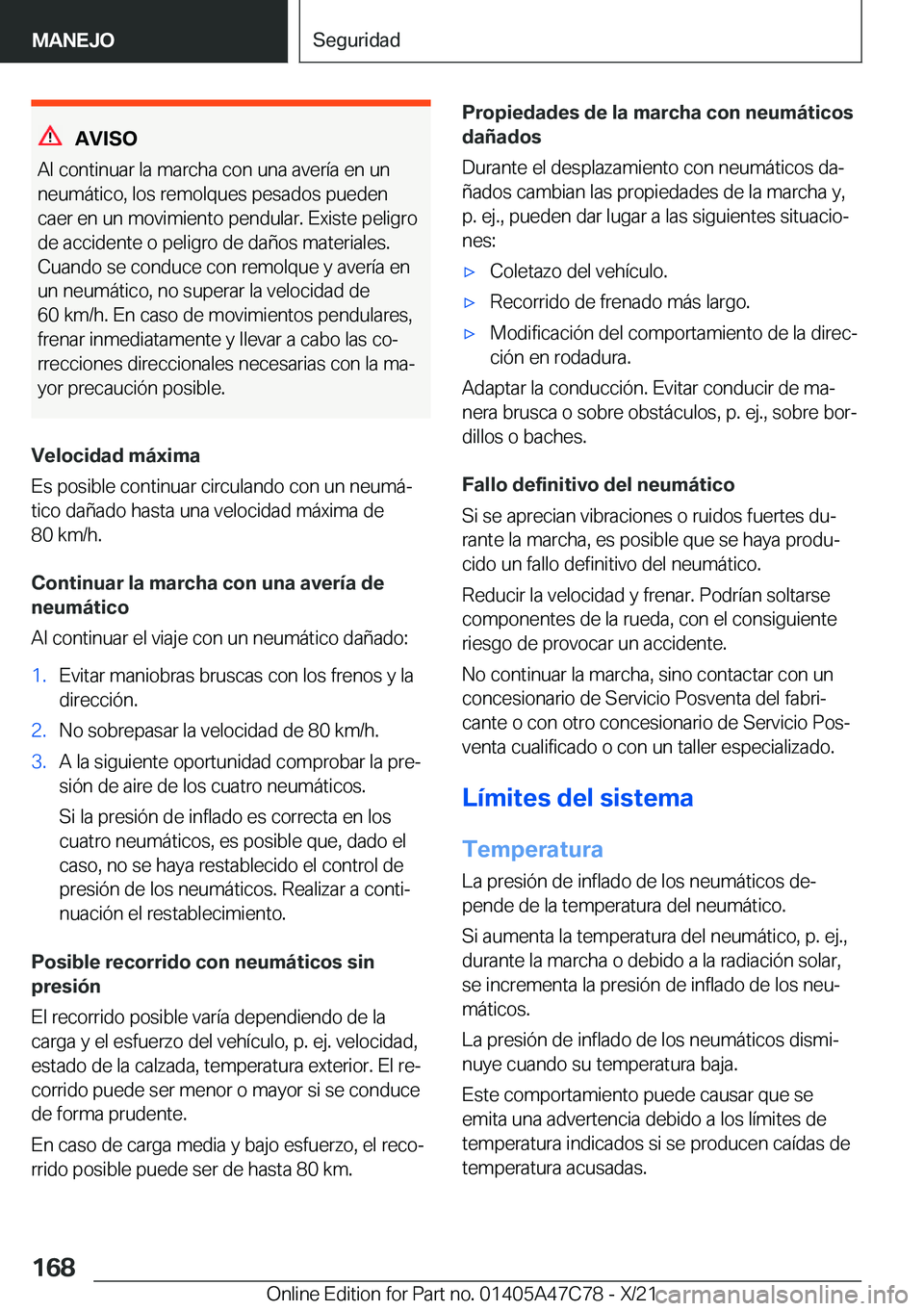 BMW X2 2022  Manuales de Empleo (in Spanish) �A�V�I�S�O
�A�l��c�o�n�t�i�n�u�a�r��l�a��m�a�r�c�h�a��c�o�n��u�n�a��a�v�e�r�
