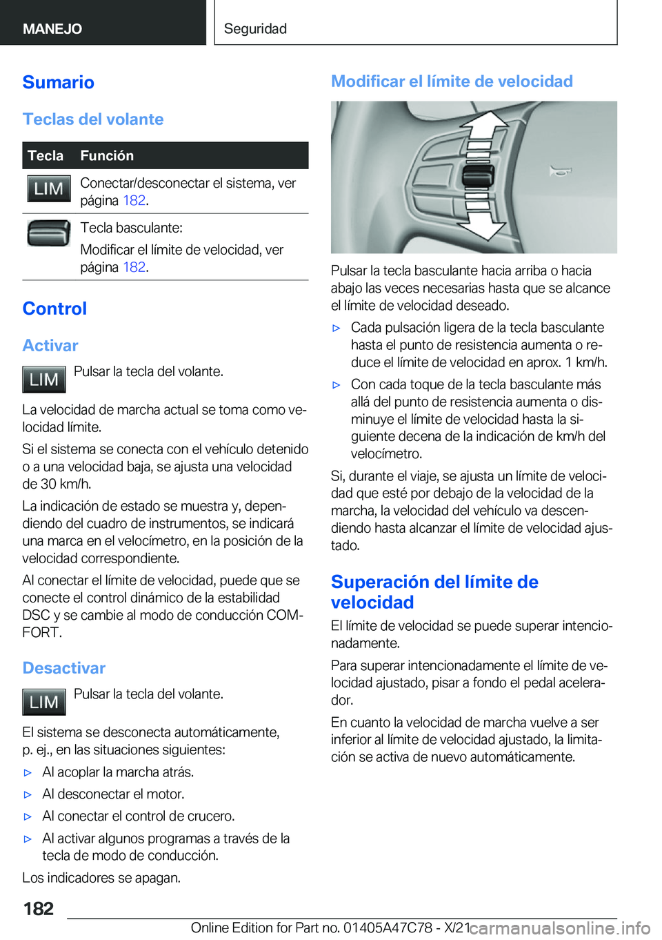 BMW X2 2022  Manuales de Empleo (in Spanish) �S�u�m�a�r�i�o�T�e�c�l�a�s��d�e�l��v�o�l�a�n�t�e�T�e�c�l�a�F�u�n�c�i�