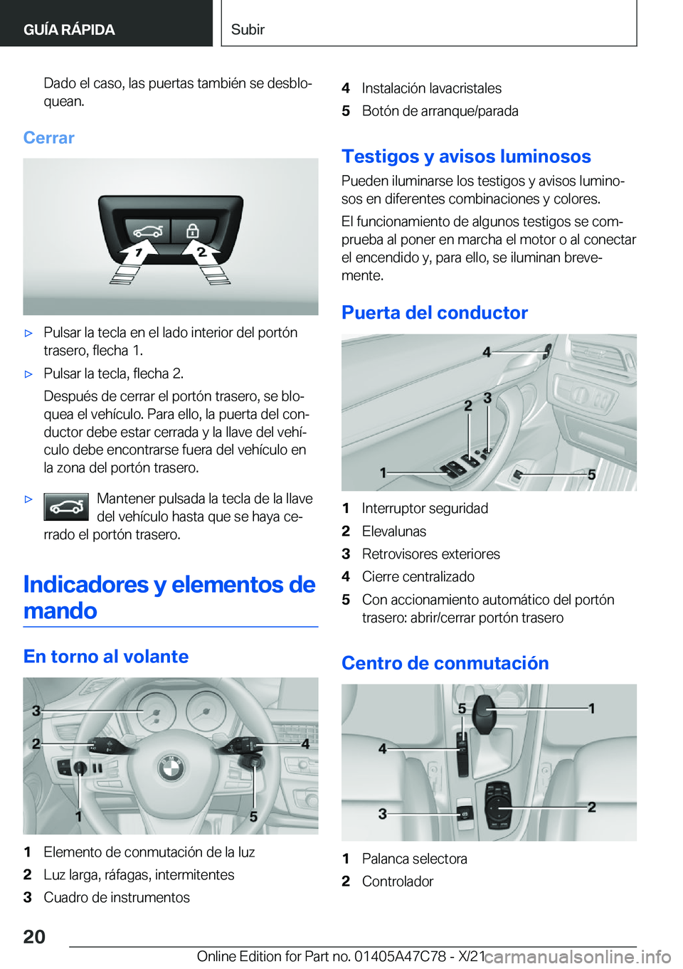 BMW X2 2022  Manuales de Empleo (in Spanish) �D�a�d�o��e�l��c�a�s�o�,��l�a�s��p�u�e�r�t�a�s��t�a�m�b�i�