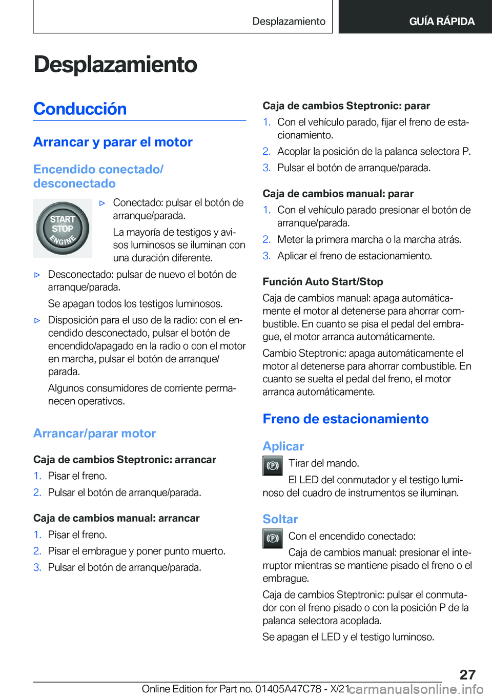 BMW X2 2022  Manuales de Empleo (in Spanish) �D�e�s�p�l�a�z�a�m�i�e�n�t�o�C�o�n�d�u�c�c�i�