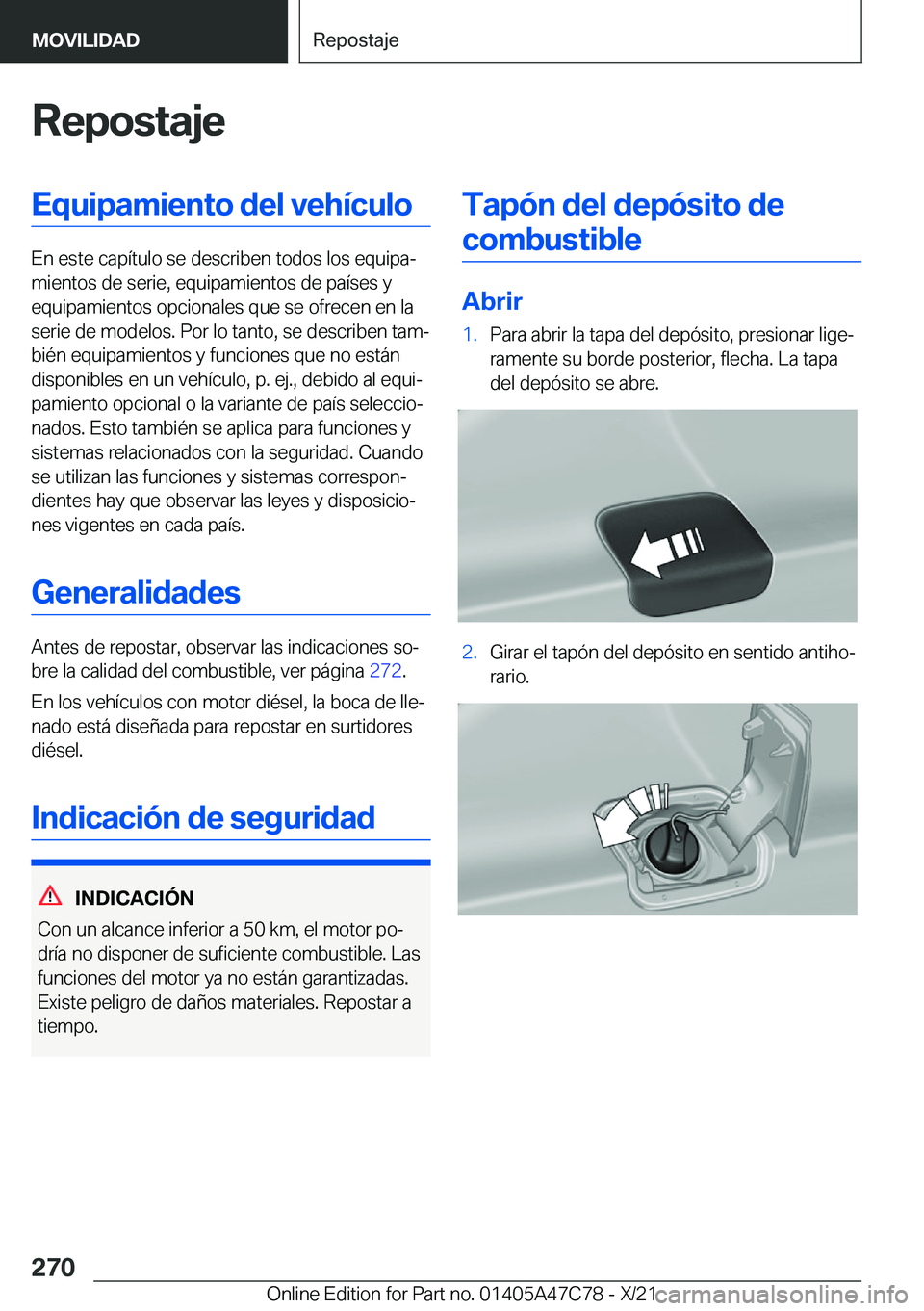 BMW X2 2022  Manuales de Empleo (in Spanish) �R�e�p�o�s�t�a�j�e�E�q�u�i�p�a�m�i�e�n�t�o��d�e�l��v�e�h�