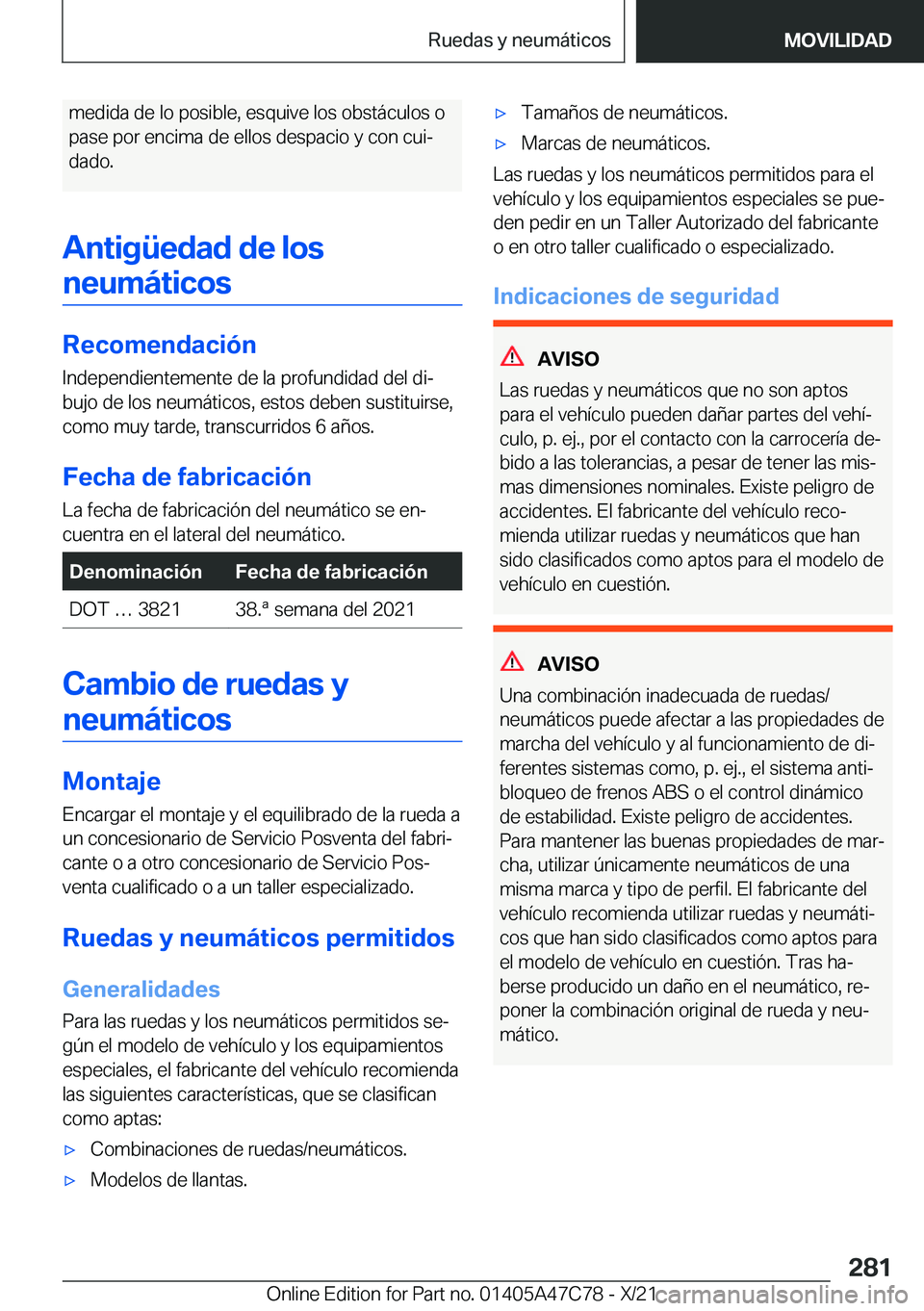 BMW X2 2022  Manuales de Empleo (in Spanish) �m�e�d�i�d�a��d�e��l�o��p�o�s�i�b�l�e�,��e�s�q�u�i�v�e��l�o�s��o�b�s�t�
