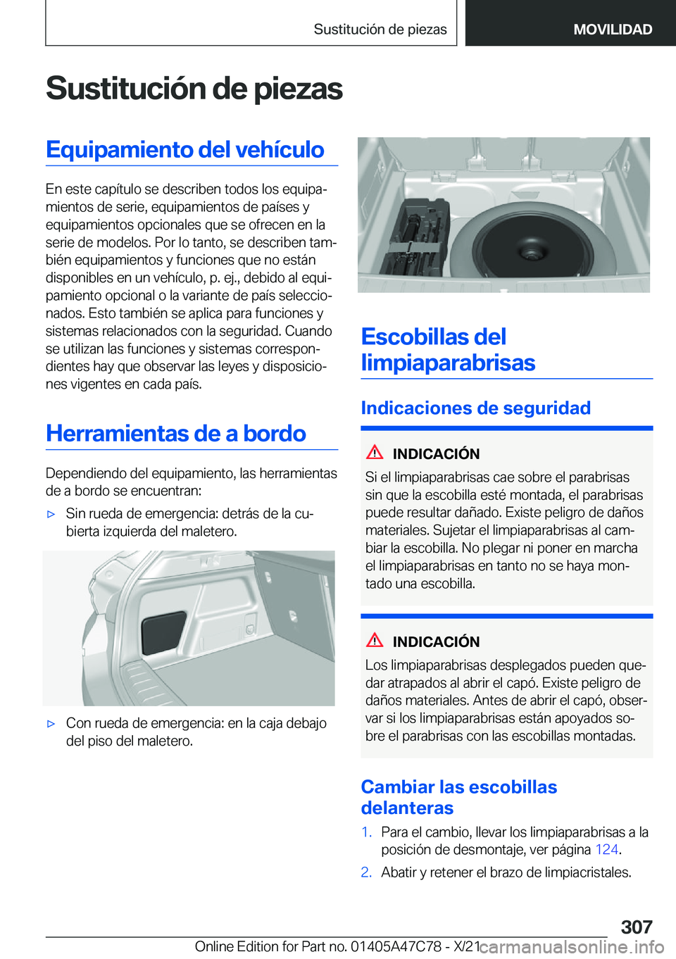 BMW X2 2022  Manuales de Empleo (in Spanish) �S�u�s�t�i�t�u�c�i�