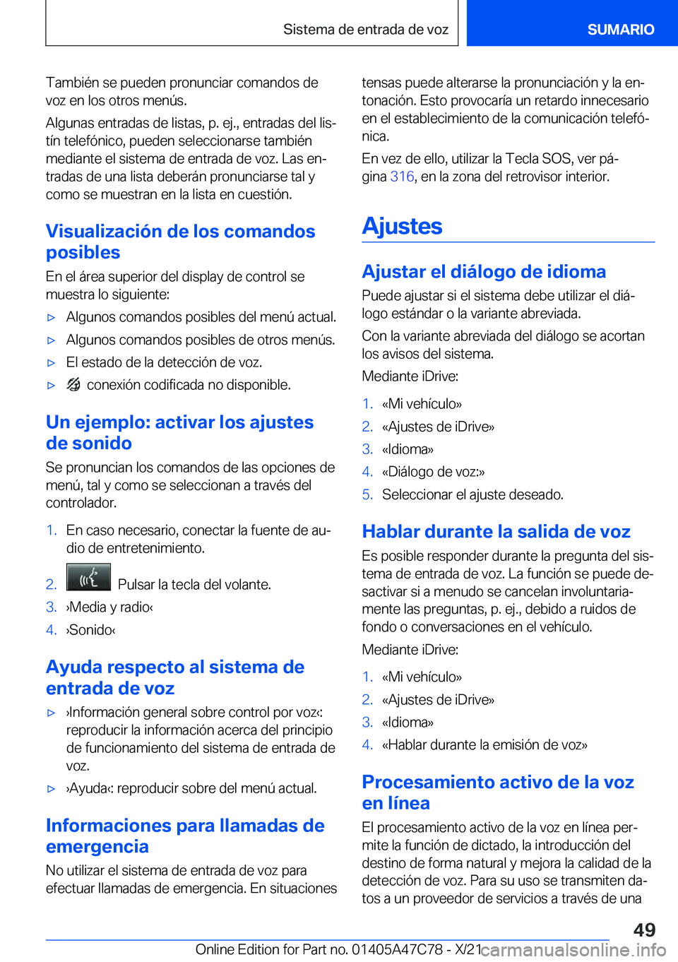 BMW X2 2022  Manuales de Empleo (in Spanish) �T�a�m�b�i�
