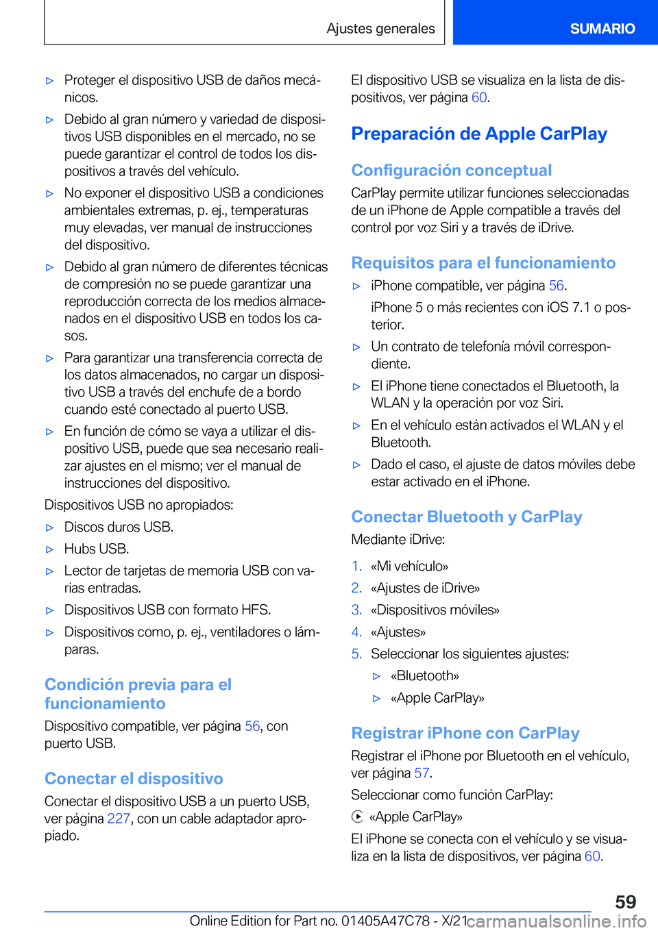 BMW X2 2022  Manuales de Empleo (in Spanish) x�P�r�o�t�e�g�e�r��e�l��d�i�s�p�o�s�i�t�i�v�o��U�S�B��d�e��d�a�