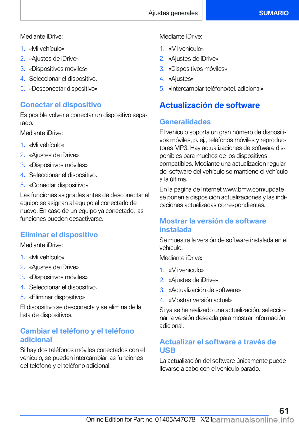 BMW X2 2022  Manuales de Empleo (in Spanish) �M�e�d�i�a�n�t�e��i�D�r�i�v�e�:�1�.�«�M�i��v�e�h�
