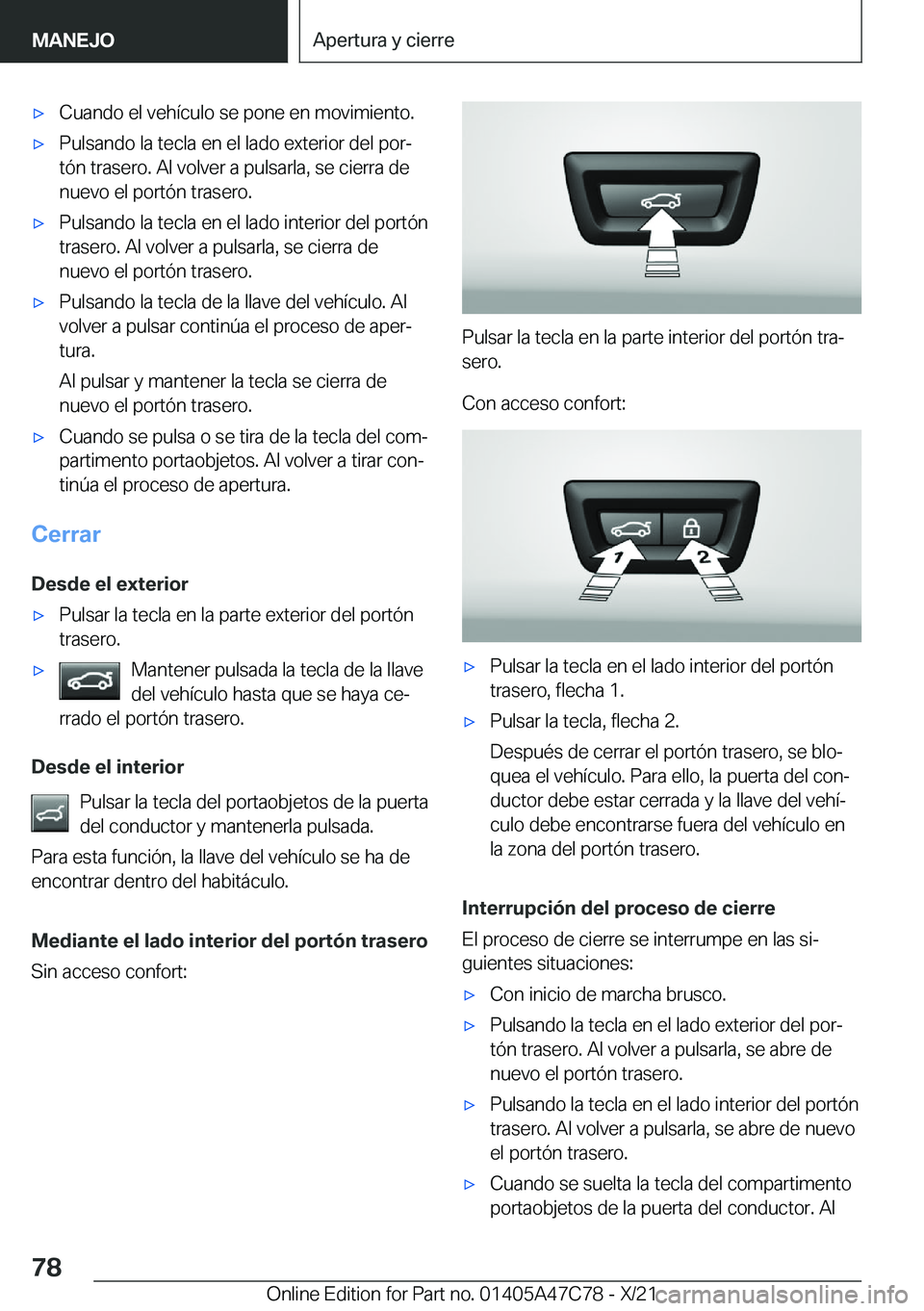 BMW X2 2022  Manuales de Empleo (in Spanish) x�C�u�a�n�d�o��e�l��v�e�h�
