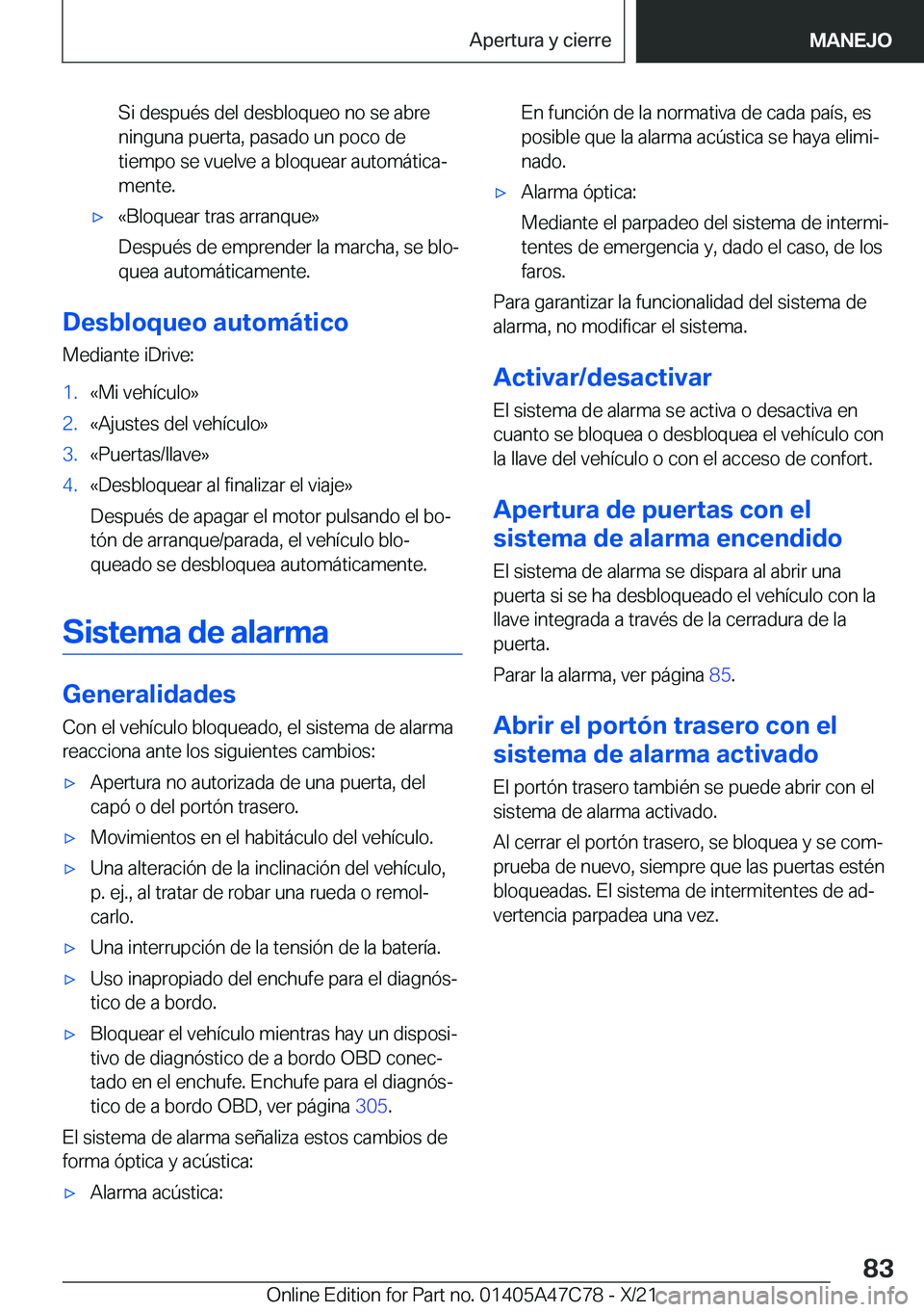 BMW X2 2022  Manuales de Empleo (in Spanish) �S�i��d�e�s�p�u�