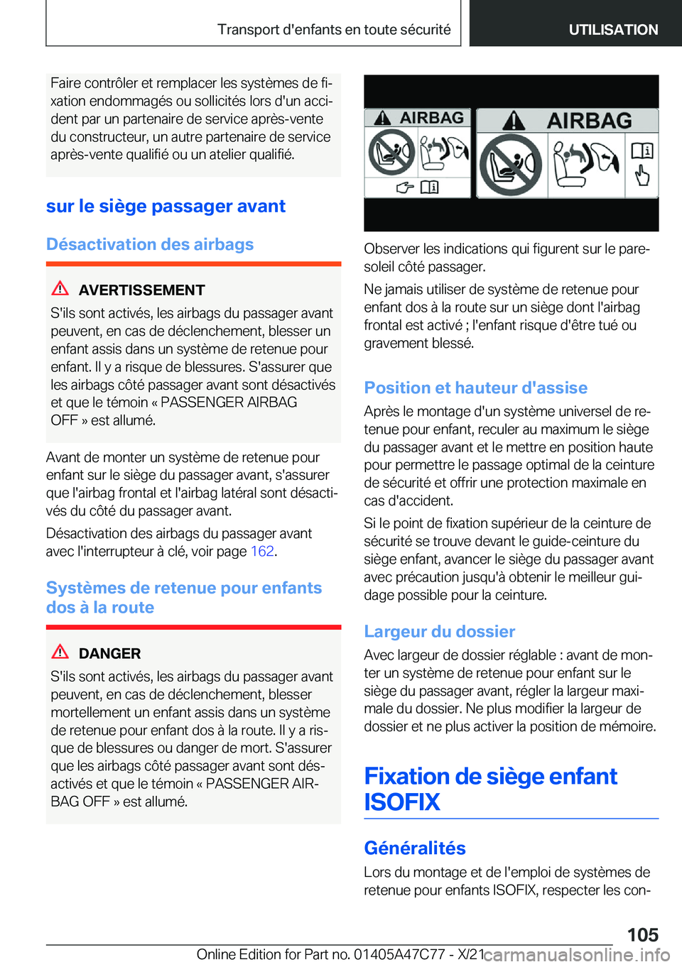 BMW X2 2022  Notices Demploi (in French) �F�a�i�r�e��c�o�n�t�r�