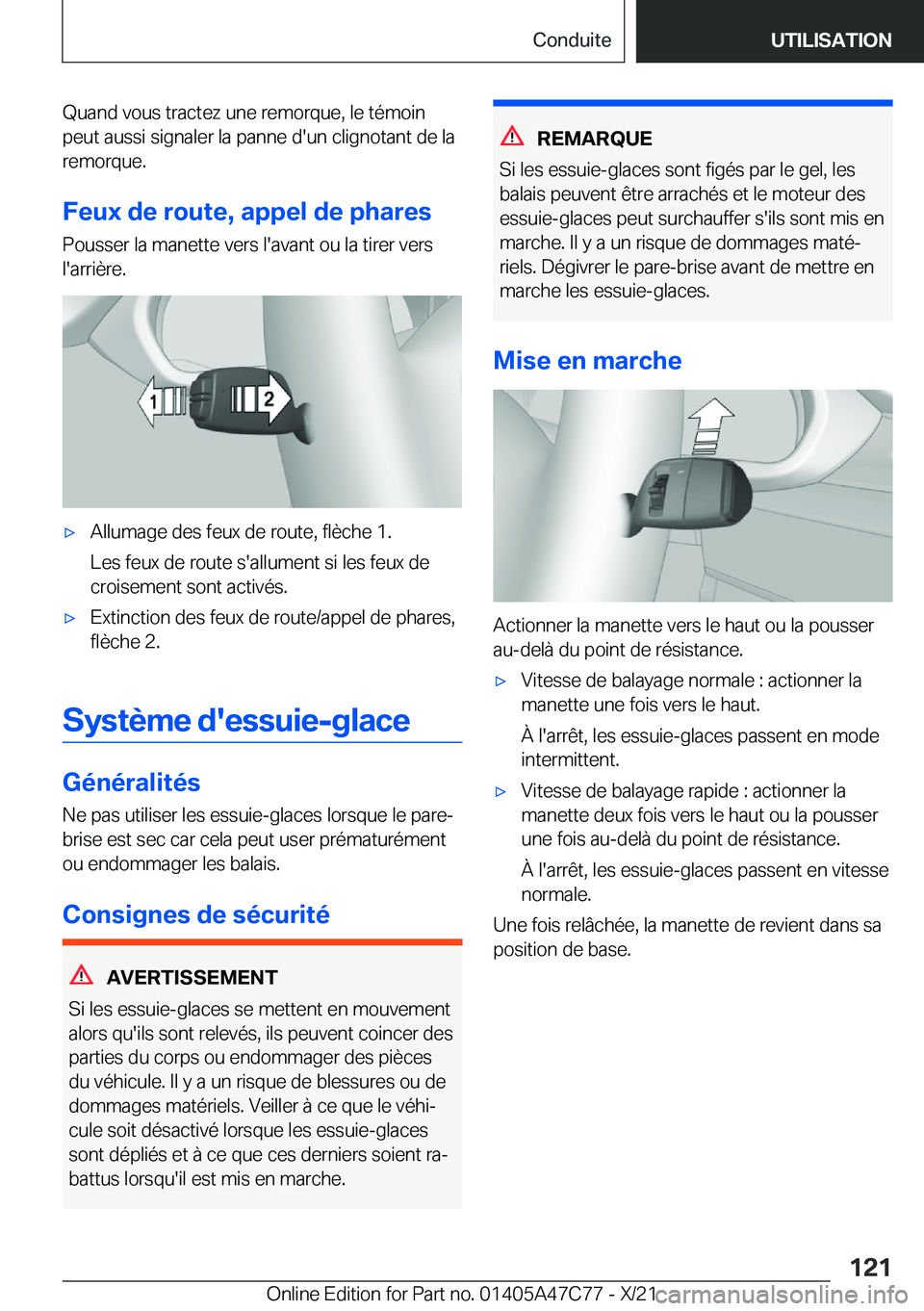 BMW X2 2022  Notices Demploi (in French) �Q�u�a�n�d��v�o�u�s��t�r�a�c�t�e�z��u�n�e��r�e�m�o�r�q�u�e�,��l�e��t�é�m�o�i�n
�p�e�u�t��a�u�s�s�i��s�i�g�n�a�l�e�r��l�a��p�a�n�n�e��d�'�u�n��c�l�i�g�n�o�t�a�n�t��d�e��l�a �r�e�m�o�