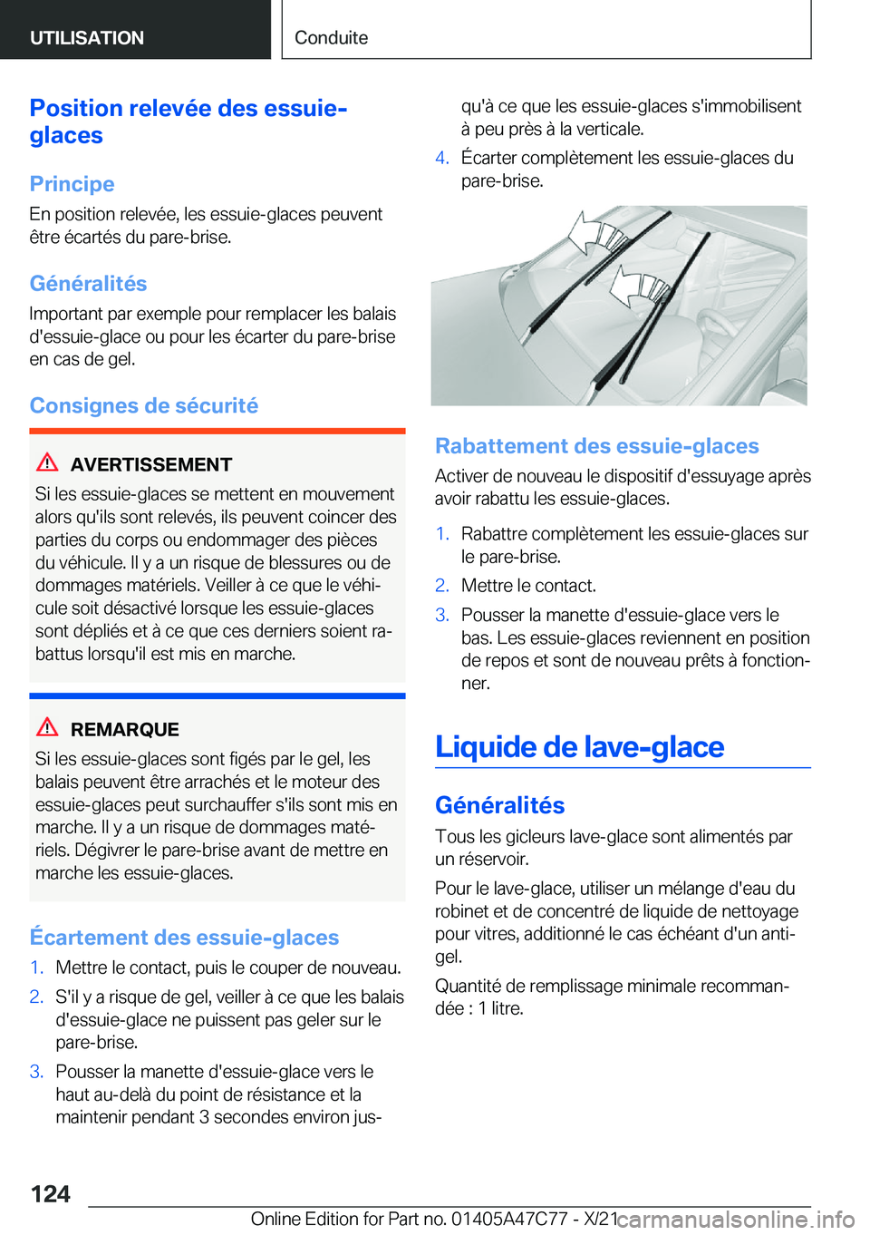 BMW X2 2022  Notices Demploi (in French) �P�o�s�i�t�i�o�n��r�e�l�e�v�é�e��d�e�s��e�s�s�u�i�e�-
�g�l�a�c�e�s
�P�r�i�n�c�i�p�e �E�n��p�o�s�i�t�i�o�n��r�e�l�e�v�é�e�,��l�e�s��e�s�s�u�i�e�-�g�l�a�c�e�s��p�e�u�v�e�n�t
�ê�t�r�e��é�c�a