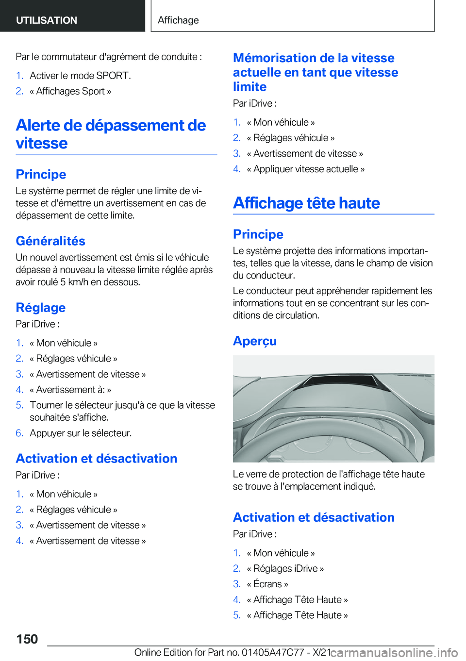 BMW X2 2022  Notices Demploi (in French) �P�a�r��l�e��c�o�m�m�u�t�a�t�e�u�r��d�'�a�g�r�é�m�e�n�t��d�e��c�o�n�d�u�i�t�e��:�1�.�A�c�t�i�v�e�r��l�e��m�o�d�e��S�P�O�R�T�.�2�.�k��A�f�f�i�c�h�a�g�e�s��S�p�o�r�t��{
�A�l�e�r�t�e��d
