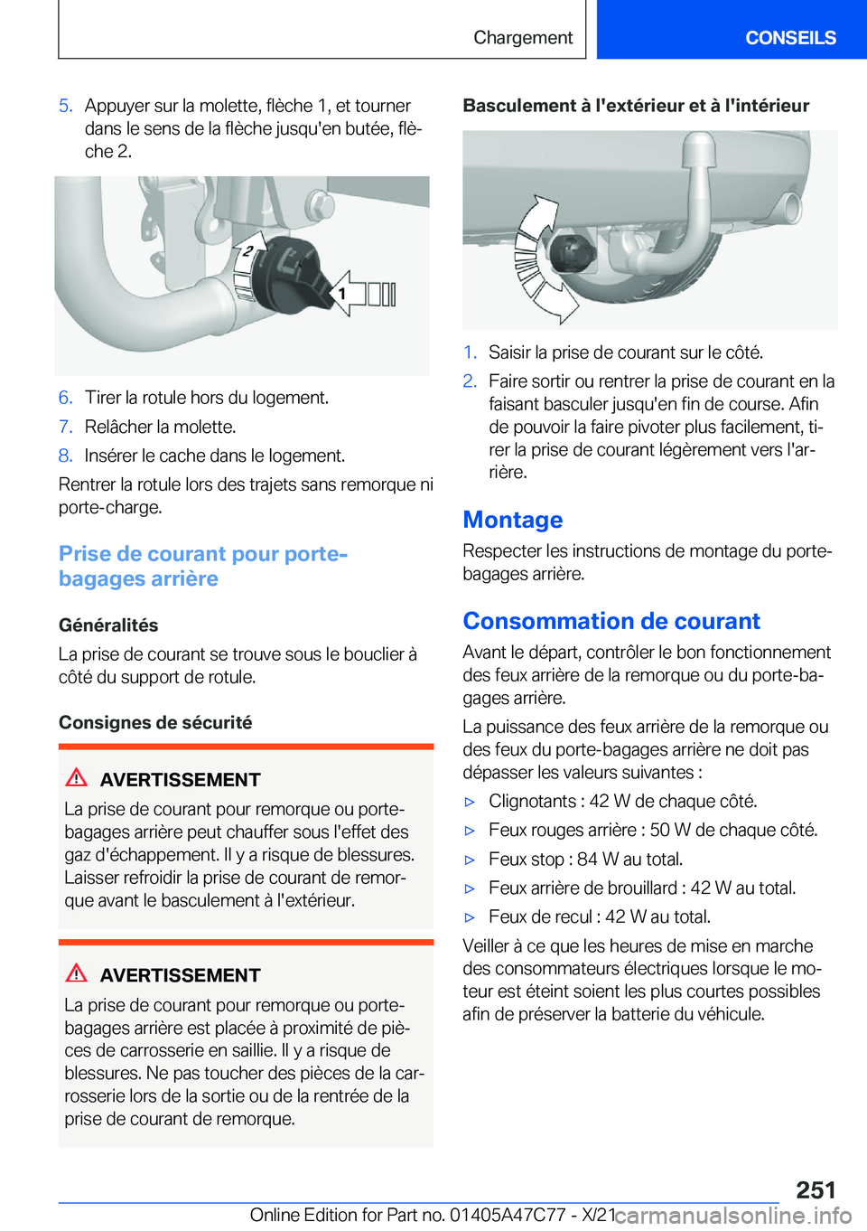 BMW X2 2022  Notices Demploi (in French) �5�.�A�p�p�u�y�e�r��s�u�r��l�a��m�o�l�e�t�t�e�,��f�l�è�c�h�e��1�,��e�t��t�o�u�r�n�e�r
�d�a�n�s��l�e��s�e�n�s��d�e��l�a��f�l�è�c�h�e��j�u�s�q�u�'�e�n��b�u�t�é�e�,��f�l�èj �c�h�e