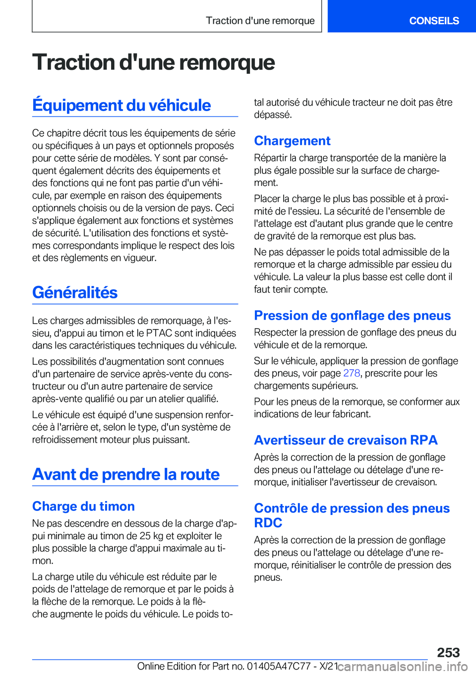 BMW X2 2022  Notices Demploi (in French) �T�r�a�c�t�i�o�n��d�'�u�n�e��r�e�m�o�r�q�u�e�