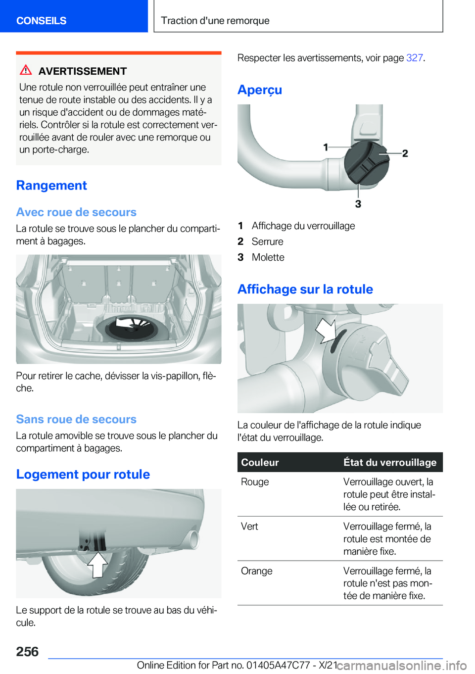BMW X2 2022  Notices Demploi (in French) �A�V�E�R�T�I�S�S�E�M�E�N�T
�U�n�e��r�o�t�u�l�e��n�o�n��v�e�r�r�o�u�i�l�l�é�e��p�e�u�t��e�n�t�r�a�î�n�e�r��u�n�e �t�e�n�u�e��d�e��r�o�u�t�e��i�n�s�t�a�b�l�e��o�u��d�e�s��a�c�c�i�d�e�n�t�s
