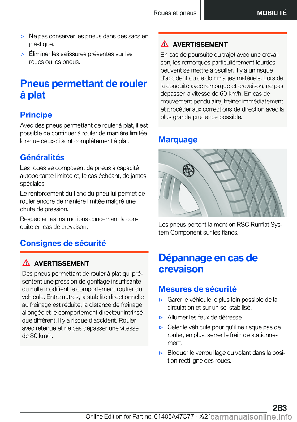 BMW X2 2022  Notices Demploi (in French) 'x�N�e��p�a�s��c�o�n�s�e�r�v�e�r��l�e�s��p�n�e�u�s��d�a�n�s��d�e�s��s�a�c�s��e�n
�p�l�a�s�t�i�q�u�e�.'x�