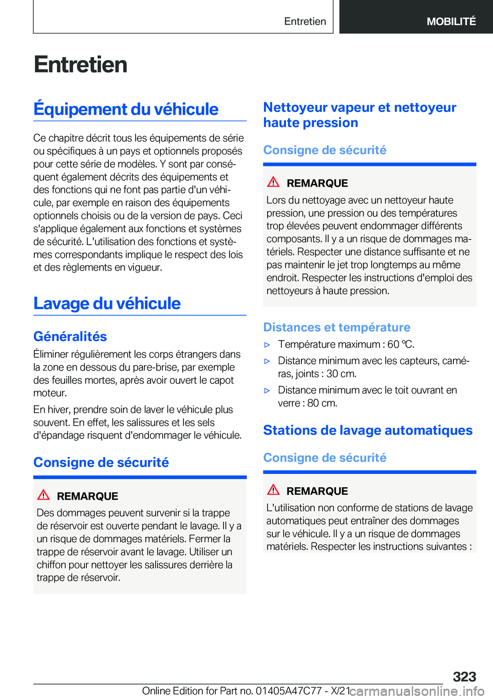 BMW X2 2022  Notices Demploi (in French) �E�n�t�r�e�t�i�e�n�