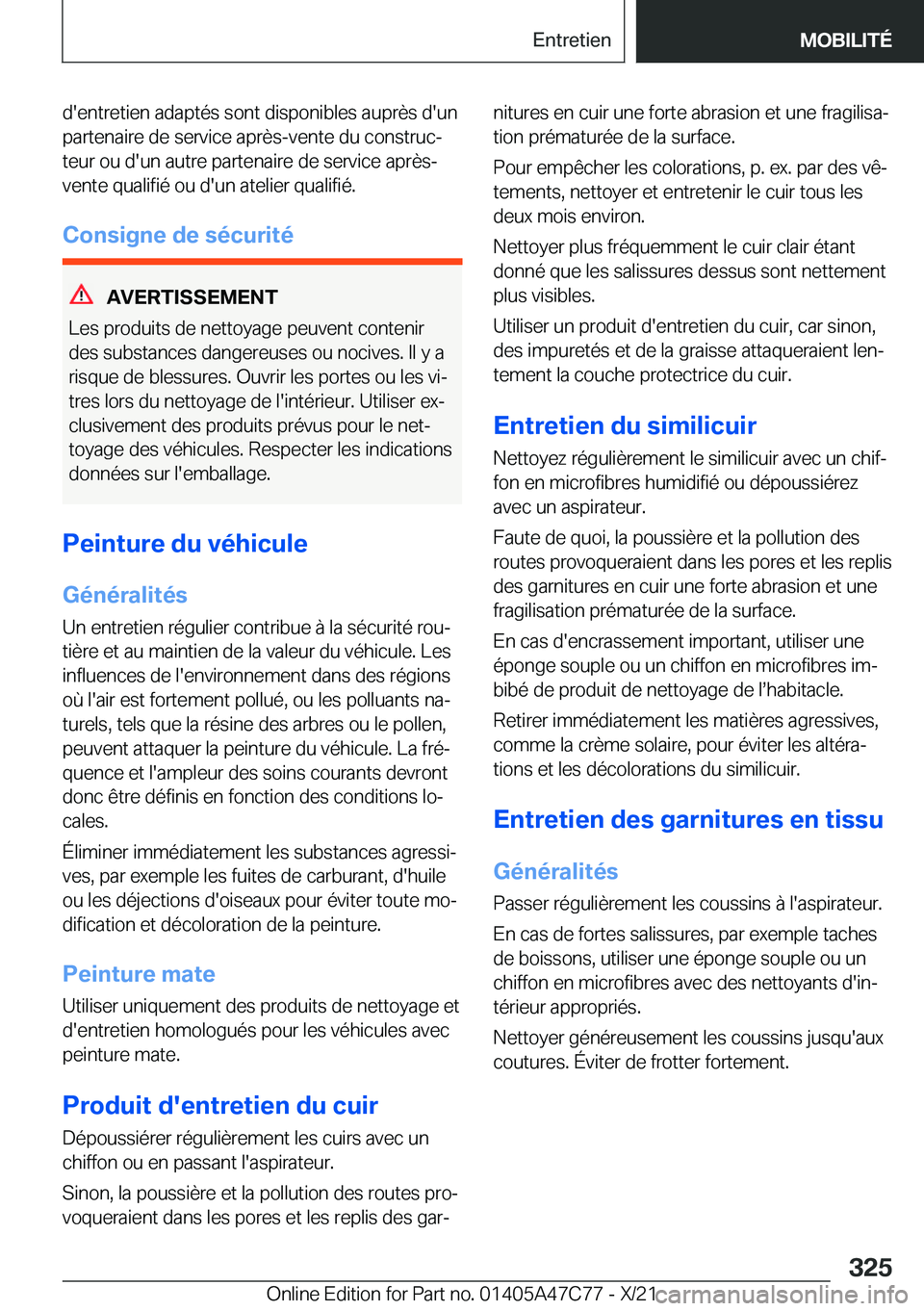 BMW X2 2022  Notices Demploi (in French) �d�'�e�n�t�r�e�t�i�e�n��a�d�a�p�t�é�s��s�o�n�t��d�i�s�p�o�n�i�b�l�e�s��a�u�p�r�è�s��d�'�u�n�p�a�r�t�e�n�a�i�r�e��d�e��s�e�r�v�i�c�e��a�p�r�è�s�-�v�e�n�t�e��d�u��c�o�n�s�t�r�u�cj
