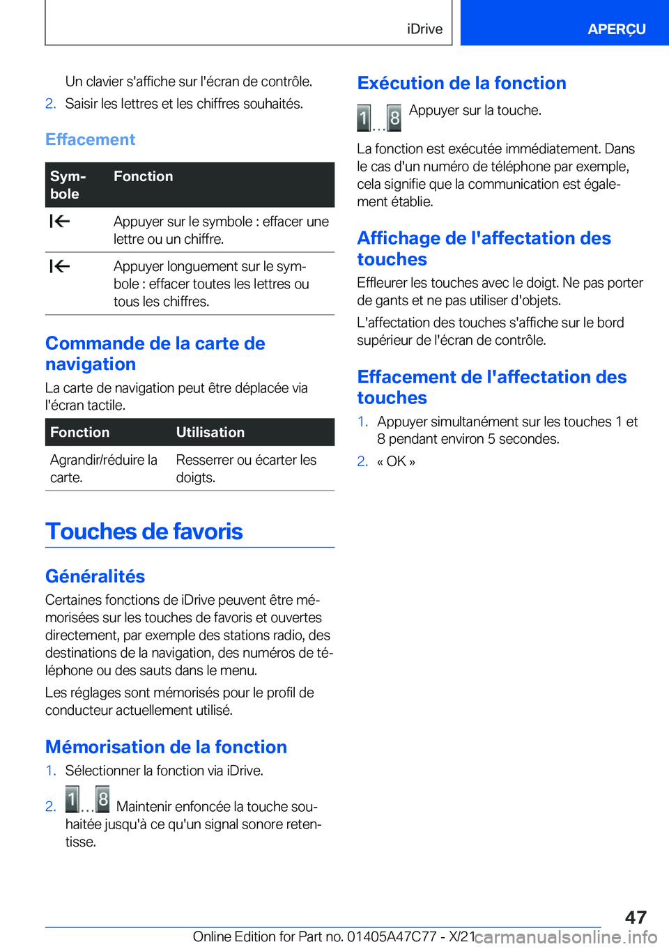 BMW X2 2022  Notices Demploi (in French) �U�n��c�l�a�v�i�e�r��s�'�a�f�f�i�c�h�e��s�u�r��l�'�é�c�r�a�n��d�e��c�o�n�t�r�