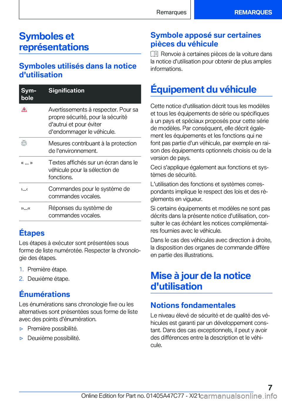 BMW X2 2022  Notices Demploi (in French) �S�y�m�b�o�l�e�s��e�t�r�e�p�r�é�s�e�n�t�a�t�i�o�n�s
�S�y�m�b�o�l�e�s��u�t�i�l�i�s�é�s��d�a�n�s��l�a��n�o�t�i�c�e
�d�'�u�t�i�l�i�s�a�t�i�o�n
�S�y�mj
�b�o�l�e�S�i�g�n�i�f�i�c�a�t�i�o�n��A�v
